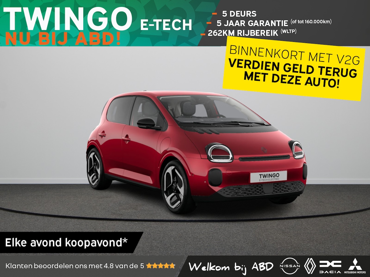 Renault Twingo - Techno Urban range | 18" lichtmetalen velgen 'Reverso noir diamantée' | Achteruitrijcamera - AutoWereld.nl