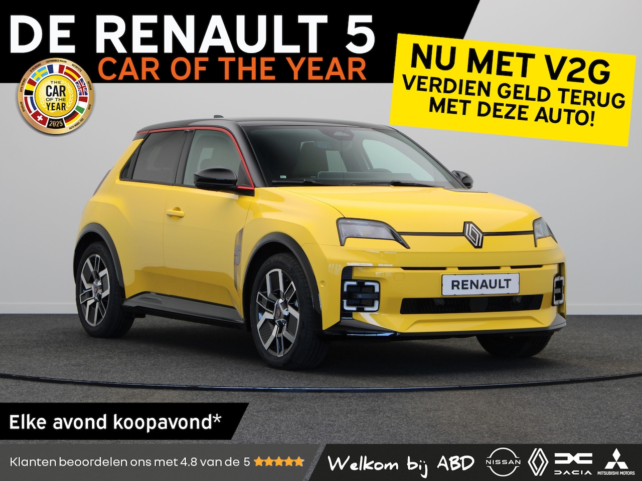 Renault 5 - Iconic cinq Urban range | Achteruitrijcamera | Elektrisch verwarmbare voorstoelen | ISOFIX - AutoWereld.nl