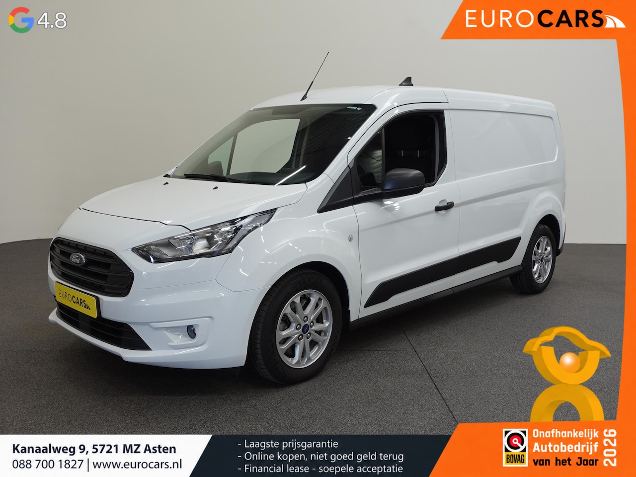 Ford Transit Connect - 1.5 EcoBlue Automaat L2 Trend Navigatie Airco Parkeersensoren Cruise Control 3Zits Camera - AutoWereld.nl
