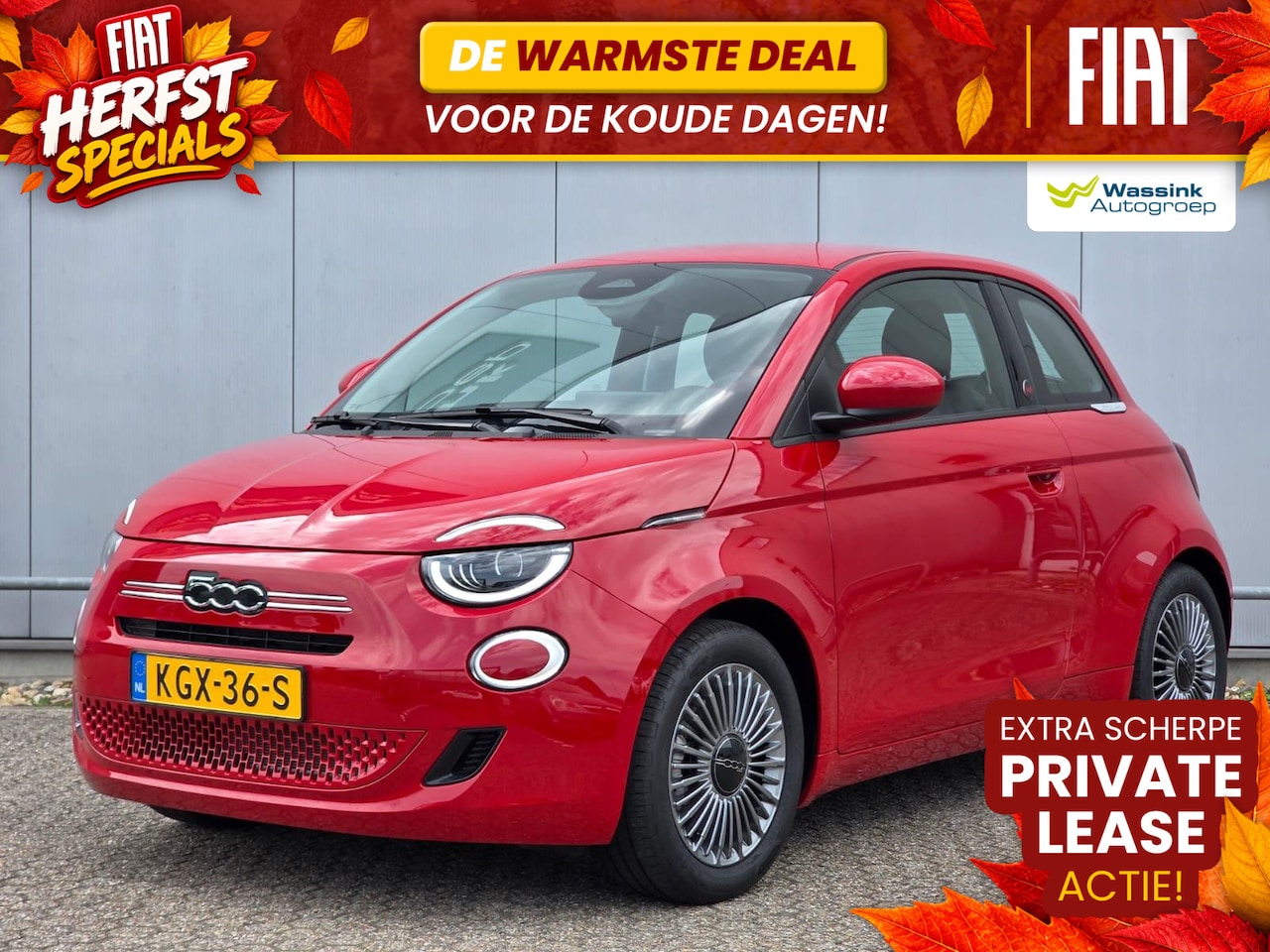 Fiat 500 - Hybrid 65 pk Torino | Parkeersensoren | Cruise Control | Apple Carplay - AutoWereld.nl