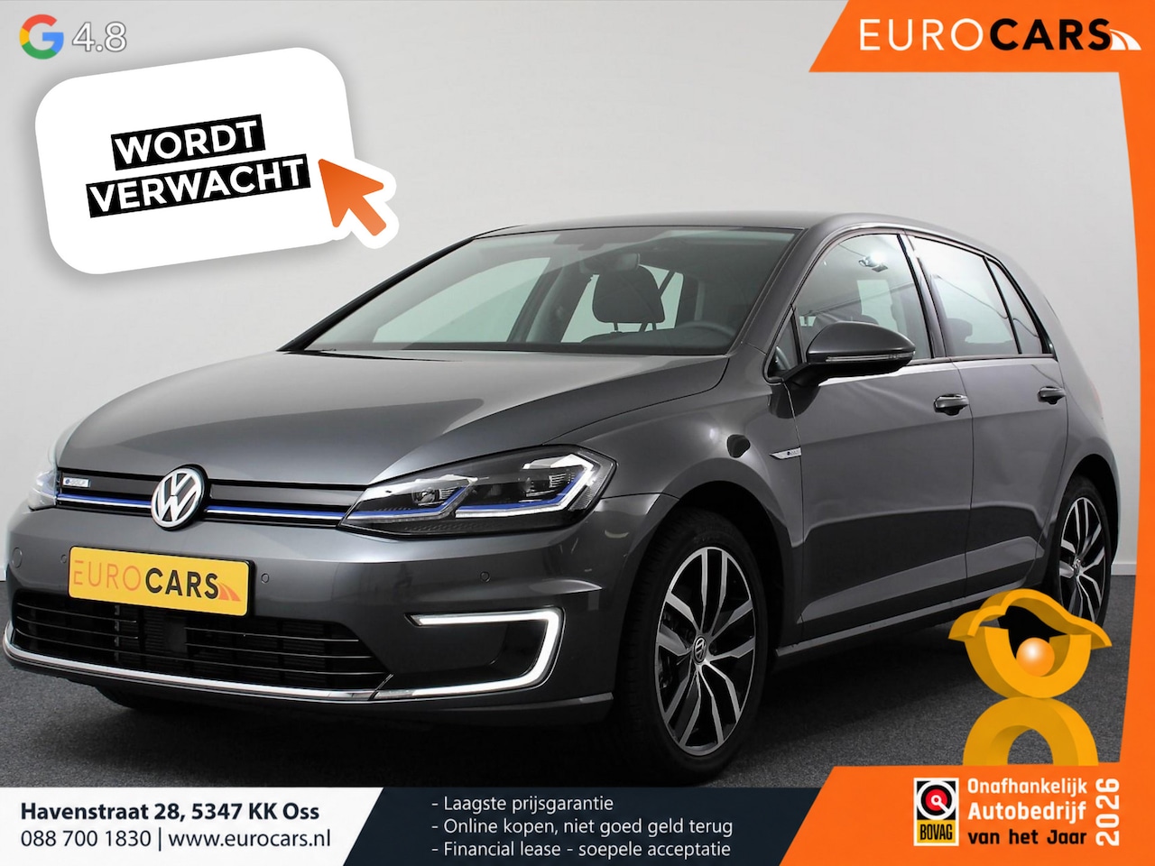 Volkswagen e-Golf - Edition Navigatie Climate control Virtual cockpit Parkeersensoren V+A DAB+ Adaptive Cruise - AutoWereld.nl