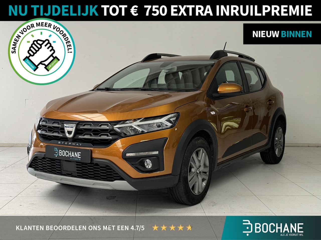 Dacia Sandero Stepway - 1.0 TCe 90 Comfort | Camera | Cruise Control | Apple CarPlay / Android Auto | Climate Cont - AutoWereld.nl