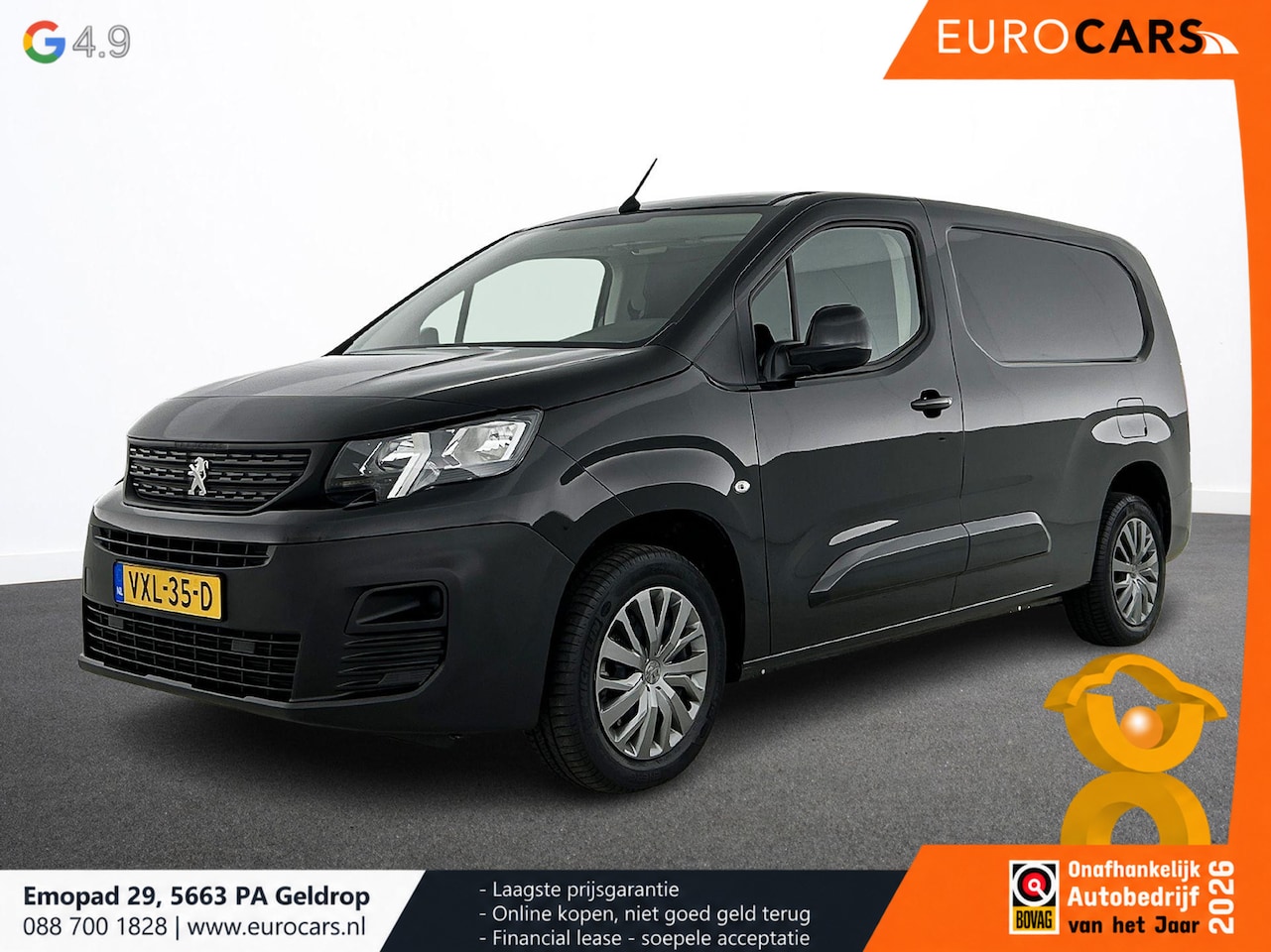 Peugeot Partner - 1.5 BlueHDi 100 S&S L2 Airco Bluetooth Parkeersensoren - AutoWereld.nl
