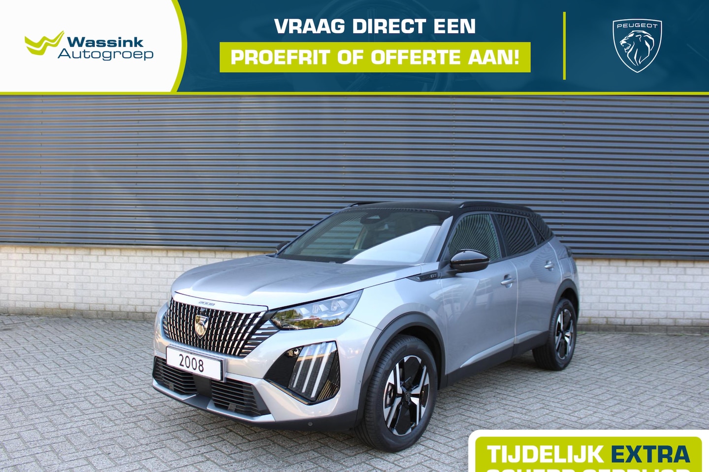 Peugeot 2008 - 1.2 Hybrid 145 GT VOORRAAD VOORDEEL | Navigatie | Parkeercamera | LED | Parkeersensoren | - AutoWereld.nl