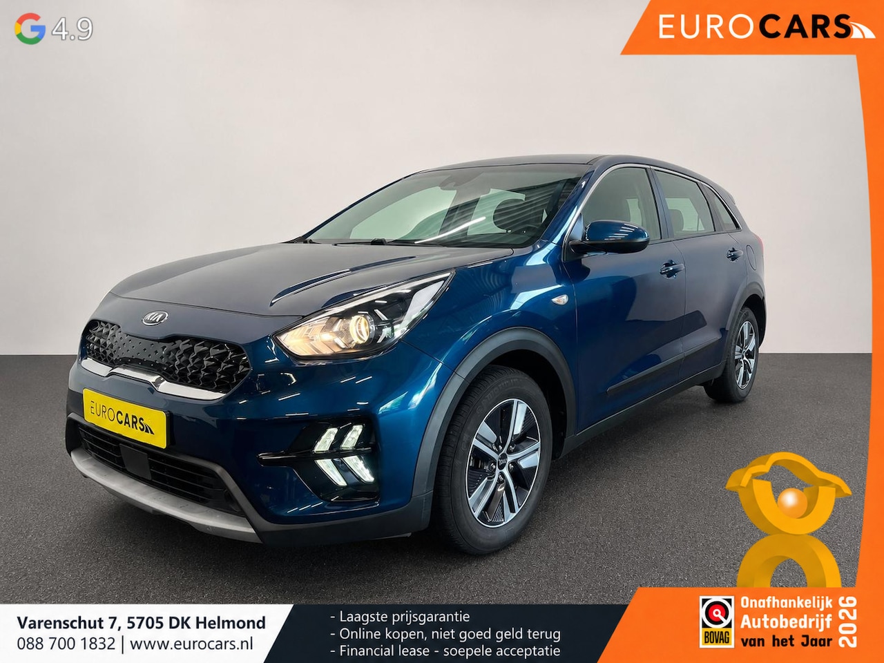Kia Niro - 1.6 GDi Hybrid Navi Edition Navigatie Apple Carplay Android Auto Adaptive Cruise Control C - AutoWereld.nl