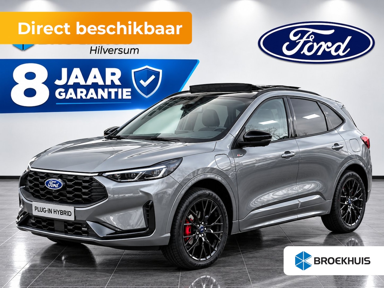 Ford Kuga - Plug-In Hybrid ST-Line X 243pk | Incl. 8 jaar garantie| Black-, Winter Pack | Pano | Elek. - AutoWereld.nl