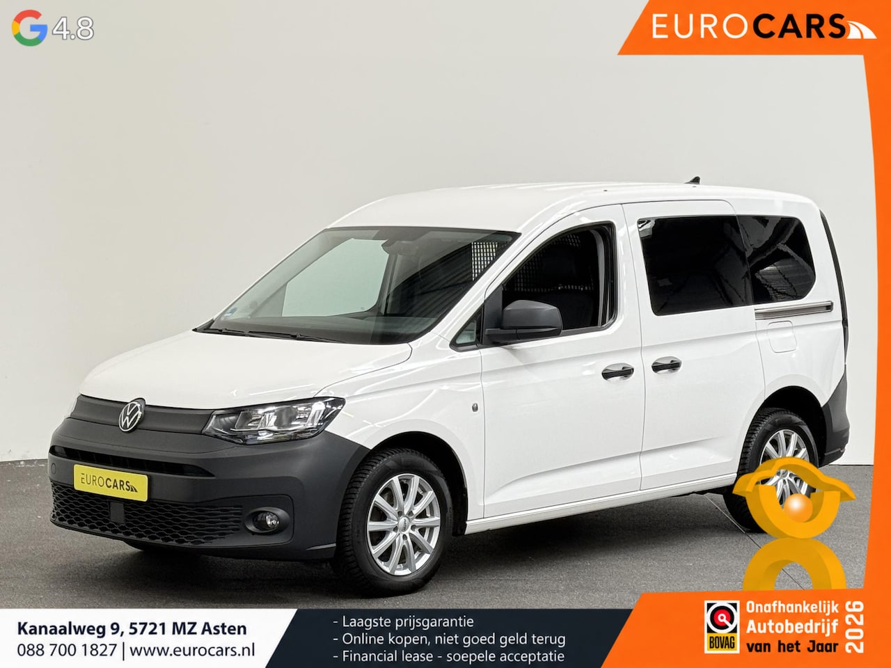 Volkswagen Caddy Cargo - 2.0 TDI Airco Radio Bluetooth Dubbele Schuifdeur - AutoWereld.nl