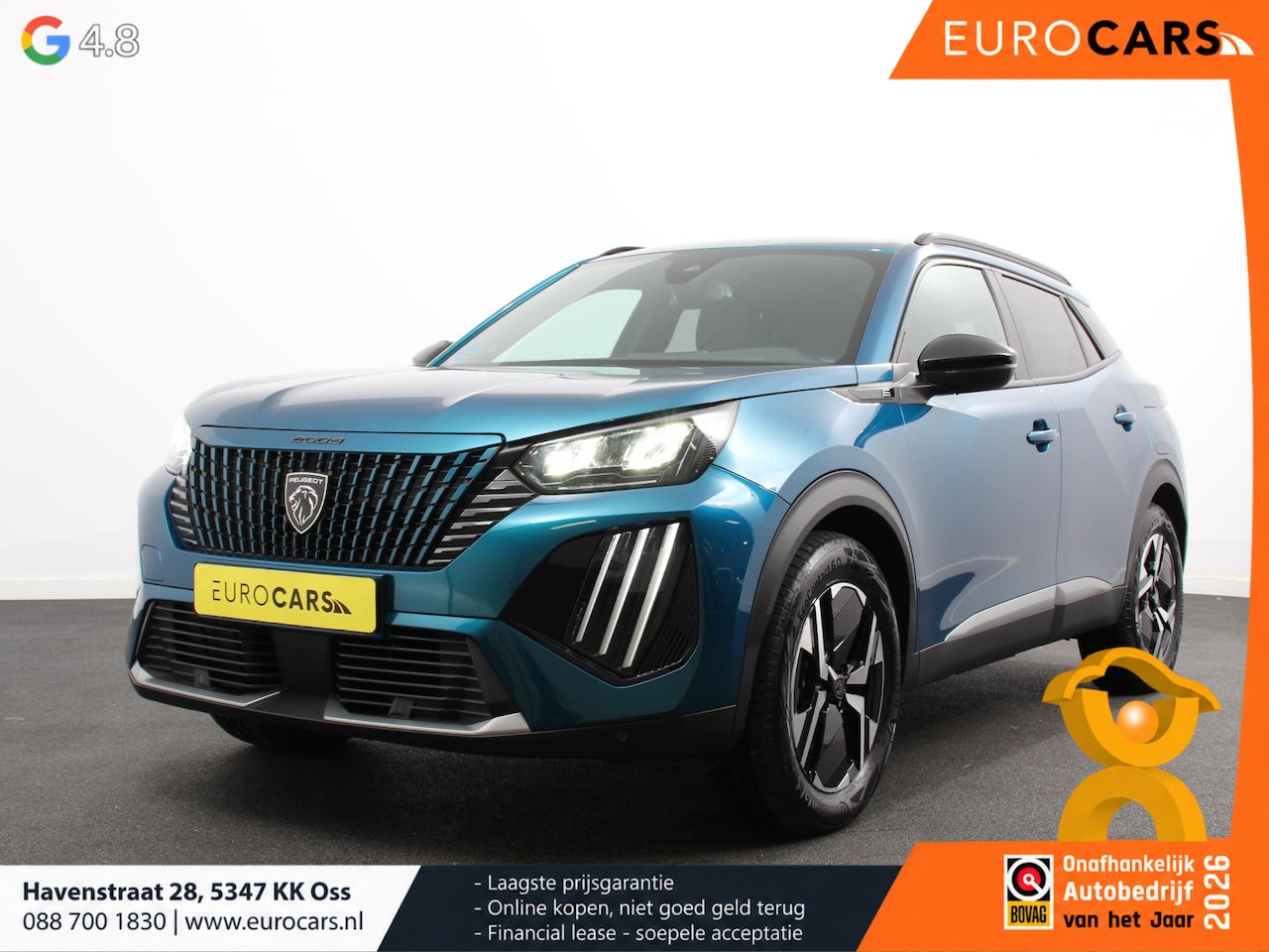 Peugeot e-2008 - EV Allure Pack 54 kWh Navigatie Apple Carplay/Android Auto Climate Control Parkeer sensore - AutoWereld.nl