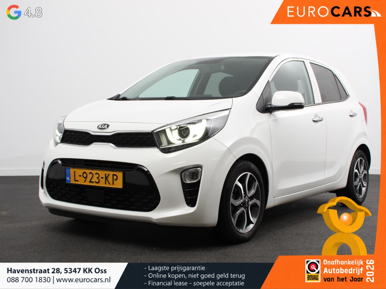 Kia Picanto - 1.0 DPi Dynamic Plusline Navigatie Apple Carplay/Android Auto Camera Parkeer sensoren Clim - AutoWereld.nl