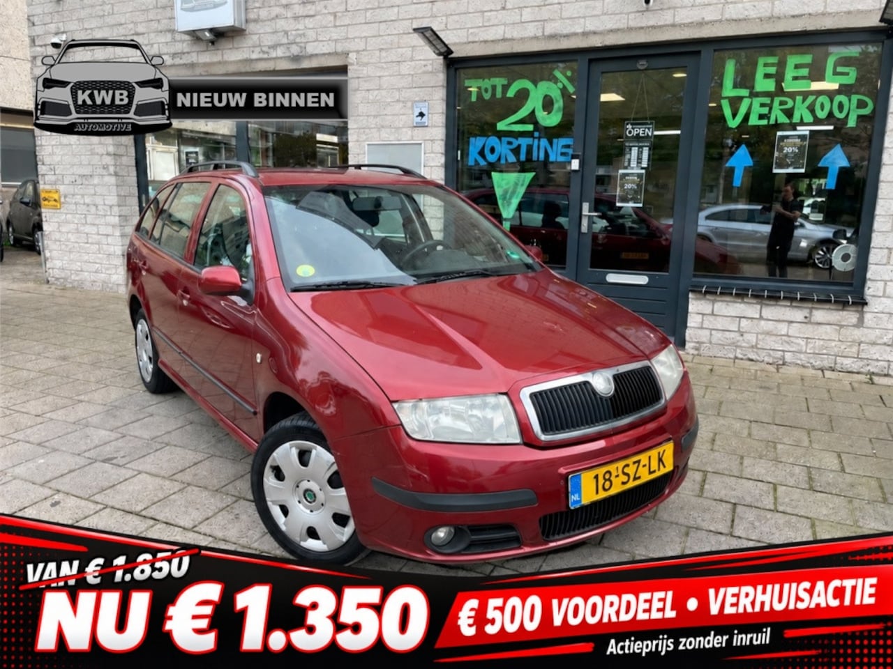 Skoda Fabia Combi - 1.4-16V Airco Trekhaak Nieuwe Apk - AutoWereld.nl