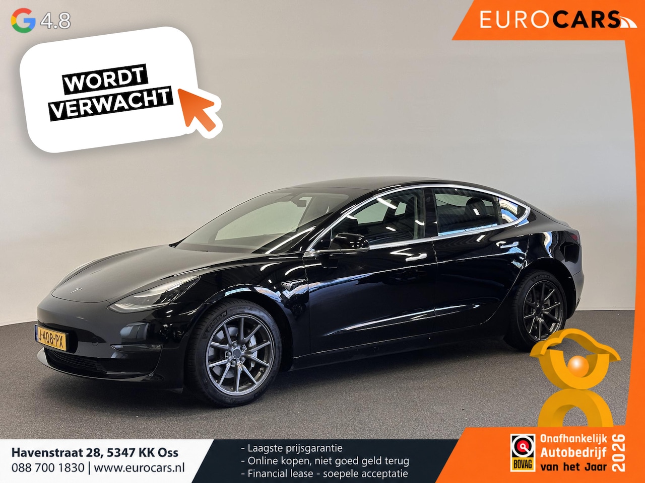 Tesla Model 3 - Long Range AWD 75 kWh Autopilot Panoramadak Leder Navi PDC VA Camera - AutoWereld.nl