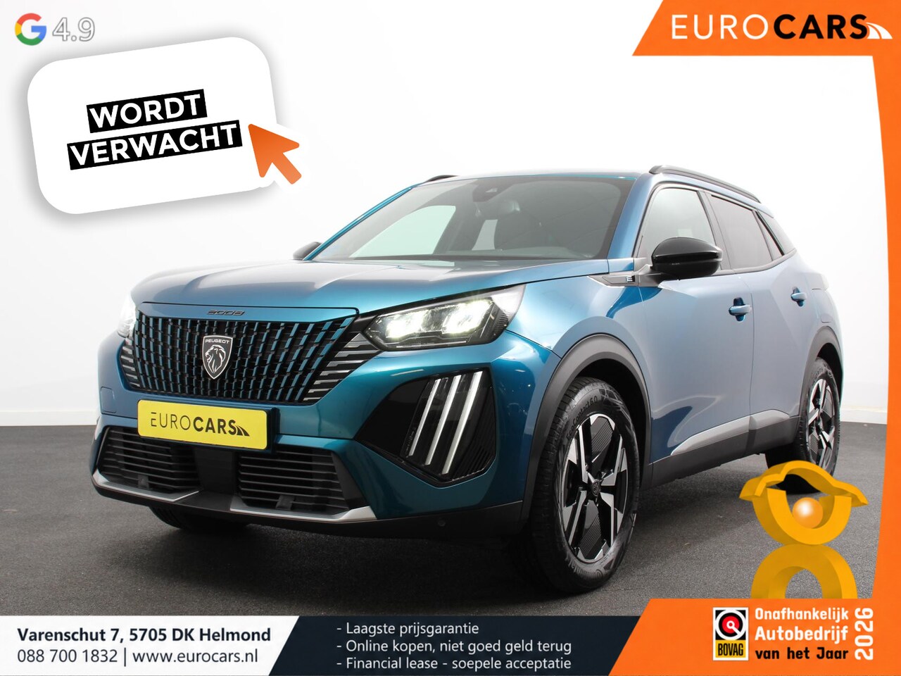 Peugeot e-2008 - EV Allure Pack 54 kWh Navigatie by Apple Carplay Android Auto Climate Control Parkeer sens - AutoWereld.nl