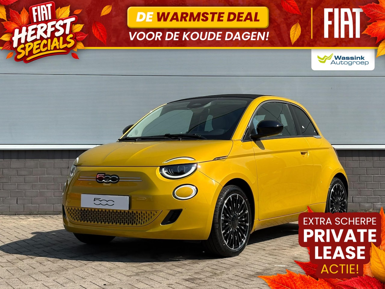 Fiat 500 - Icon 42 kWh Cabrio | Pack Style | Uit voorraad leverbaar! - AutoWereld.nl