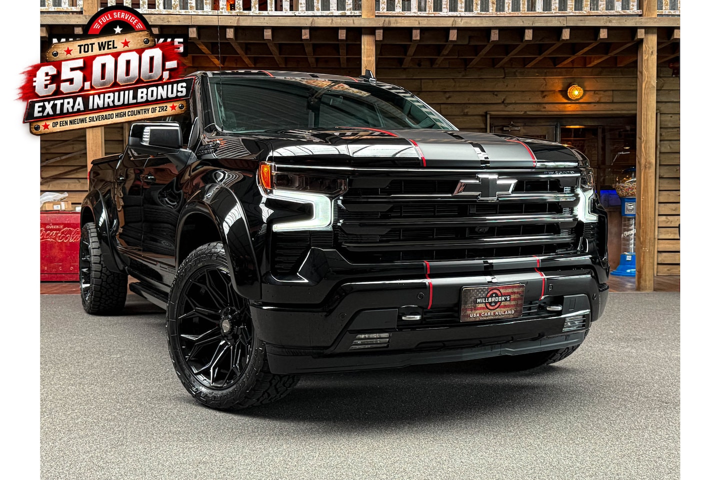 Chevrolet Silverado - high country 6.2 V8 BOSE, Adaptieve cruise, Adaptief onderstel, Head-up . - AutoWereld.nl