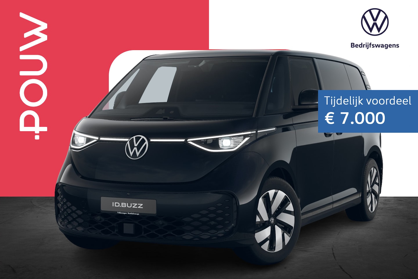 Volkswagen ID. Buzz Cargo - 286pk Bulli Limited Edition 79 kWh | Multimedia Navigatie Pakket | Rondomzichtcamera - AutoWereld.nl