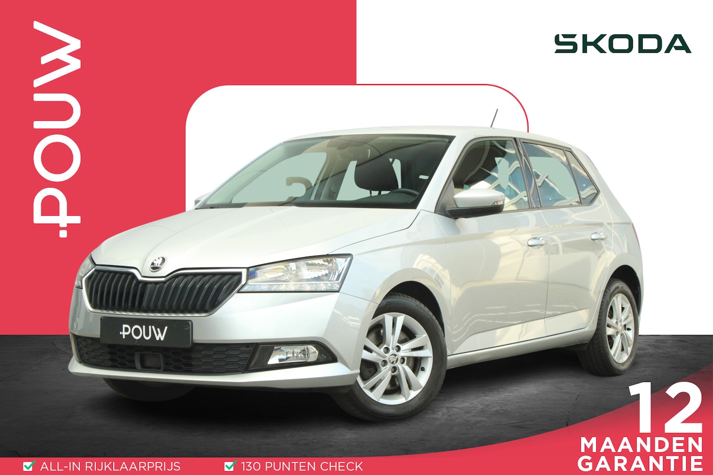 Skoda Fabia - 1.0 95pk TSI DSG Ambition | Cruise Control | Climate Control | DAB+ | Apple CarPlay / Andr - AutoWereld.nl