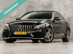 Mercedes-Benz C-klasse - 180 AMG Sport 156Pk Automaat (NAVIGATIE, CAMERA, LEDER, ZWART HEMEL, STOELVERWARMING, SPOR