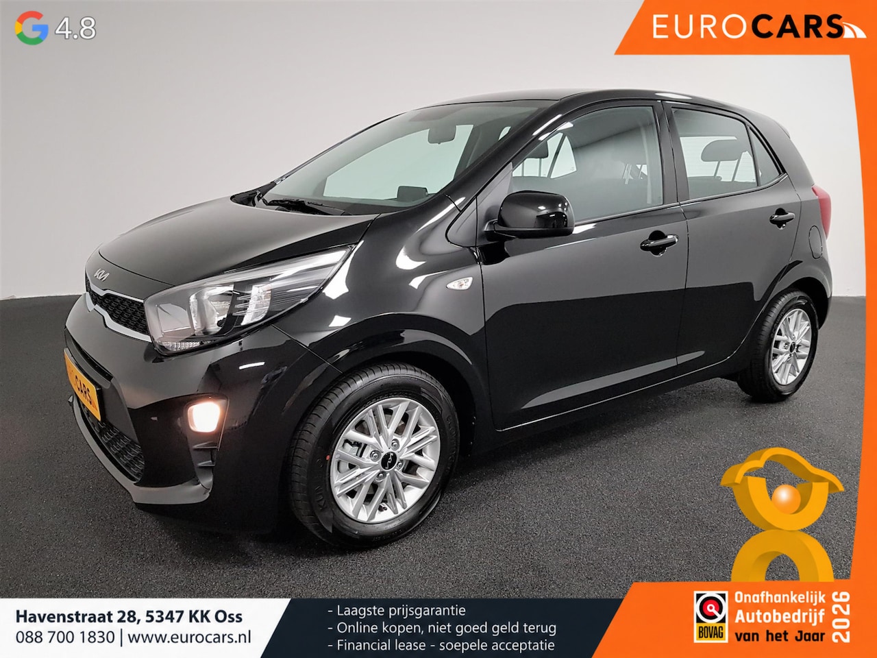 Kia Picanto - 1.0 DPi DynamicLine Automaat Apple Carplay/ Android Auto Navigatie Airco Camera DAB Lichtm - AutoWereld.nl