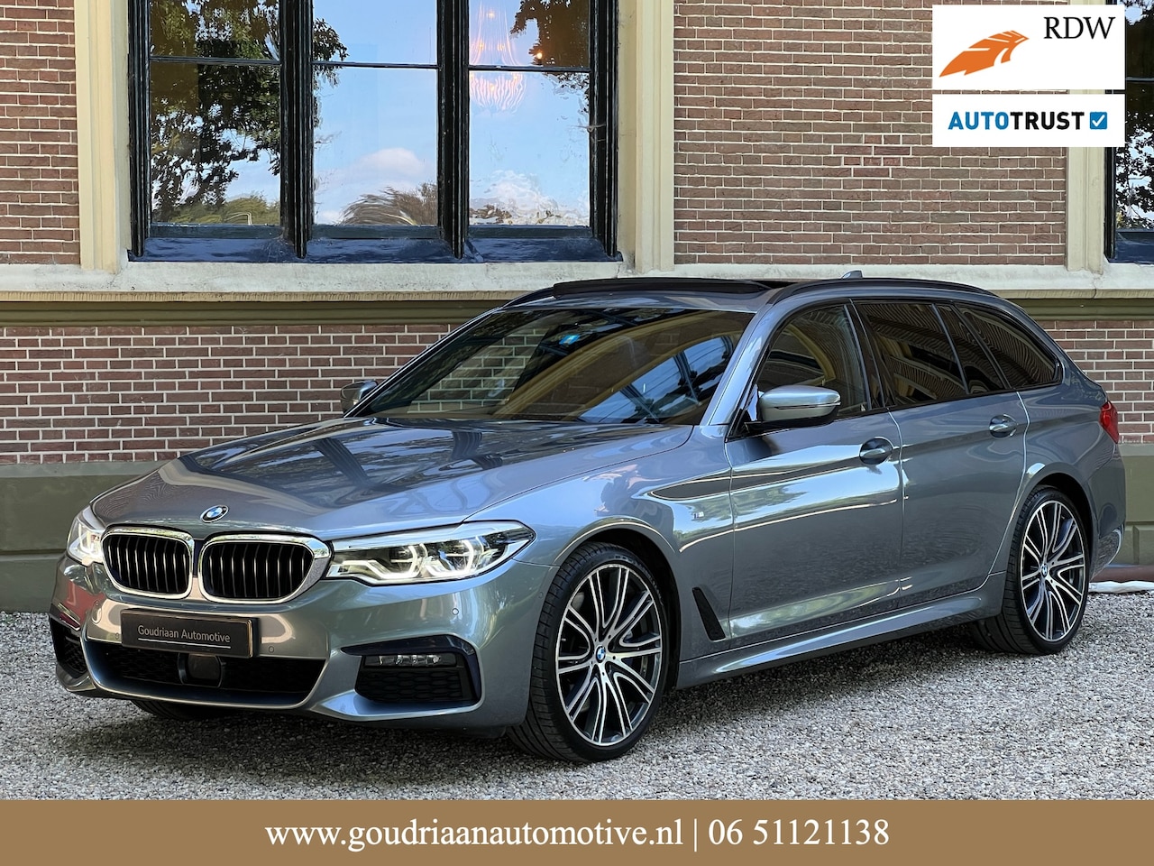 BMW 5-serie Touring - 540i xDrive High Executive Touring xDrive M-Sport | ACC | Pano | Trekhaak - AutoWereld.nl