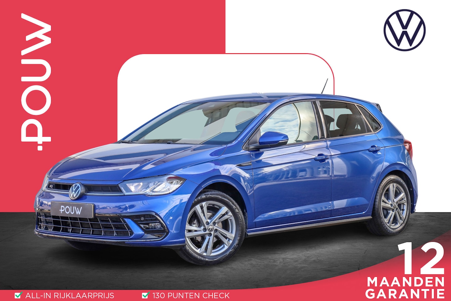 Volkswagen Polo - 1.0 TSI 95pk R-Line | Parkeersensoren | ACC | Apple Carplay/Android Auto - AutoWereld.nl