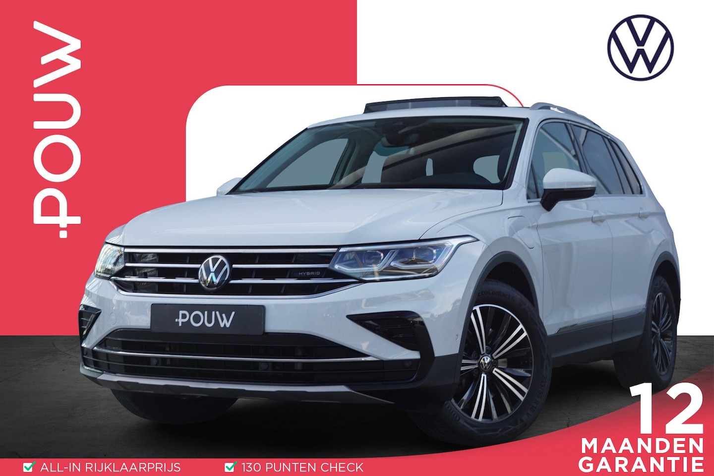 Volkswagen Tiguan - 1.4 TSI 245pk eHybrid Elegance | SOH 98% | Panoramadak | Elektrische Achterklep | Achterui - AutoWereld.nl