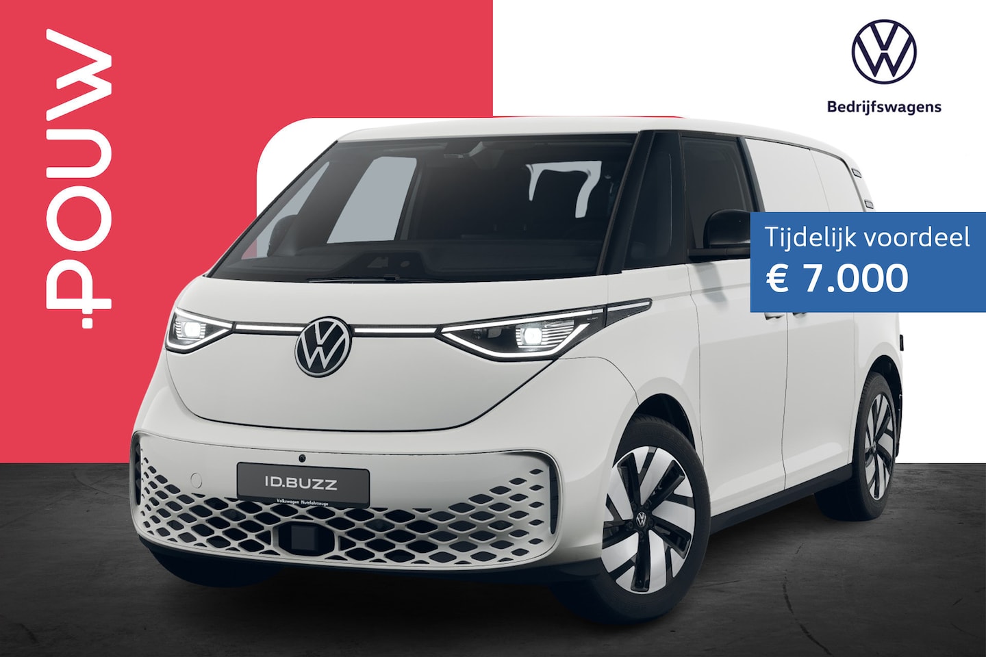 Volkswagen ID. Buzz Cargo - 286pk Bulli Limited Edition 79 kWh | Multimedia Navigatie Pakket | Trekhaak Wegklapbaar - AutoWereld.nl