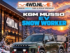 KGM Musso EV - SNOW WORKER EV 81KWH 5 PERS VAN volledig electrisch WLTP 379 KM 2300 KG v.a € 39.000 excl