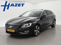 Volvo V60 - 2.4 D6 AWD PLUG-IN AMBER BLACK + COGNAC LEDER | ADAPTIVE CRUISE | SCHUIFDAK | TREKHAAK | H
