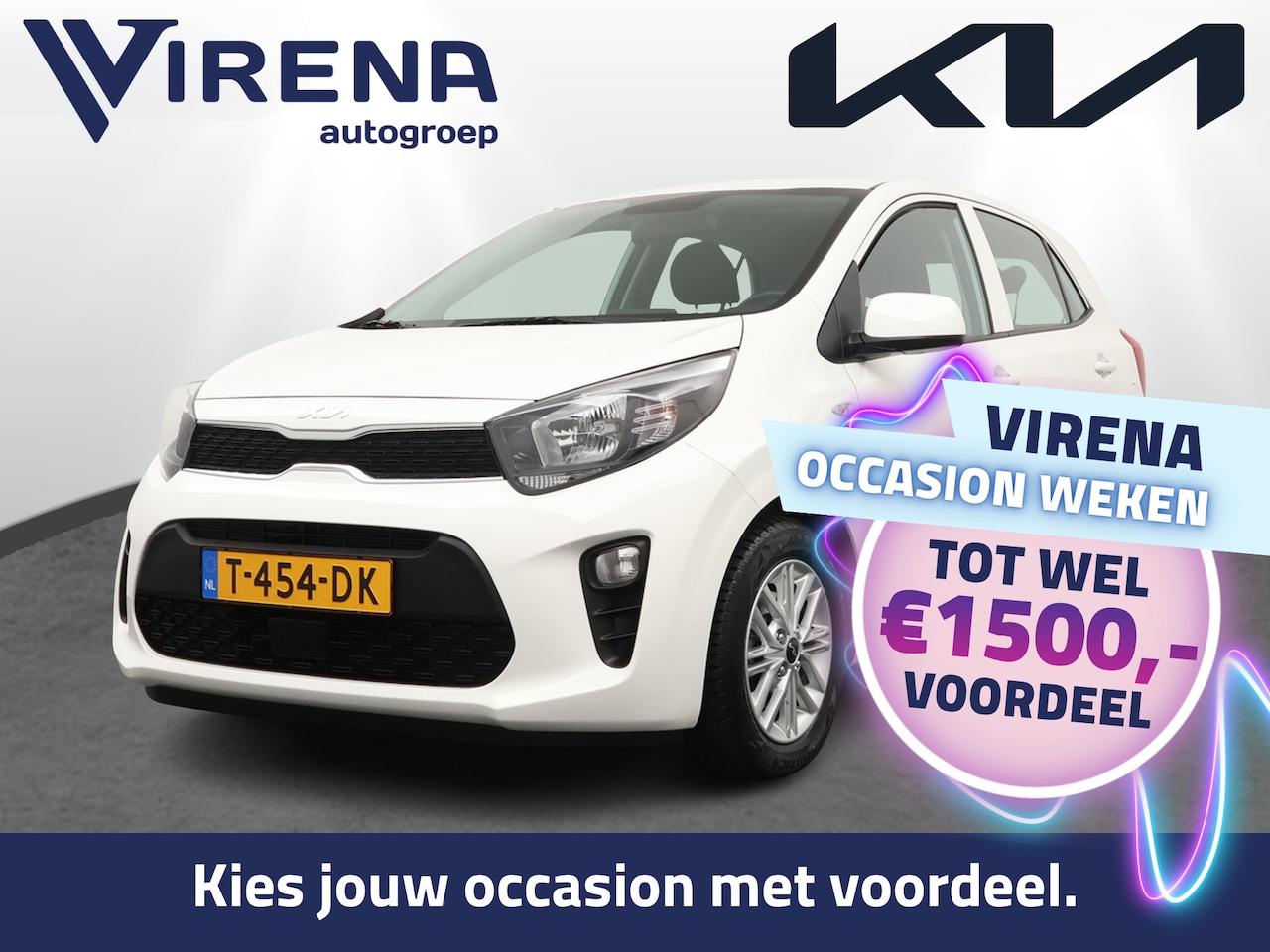 Kia Picanto - 1.0 DPi DynamicLine - Achteruitrijcamera - Apple CarPlay/Android Auto - Cruise Control - A - AutoWereld.nl