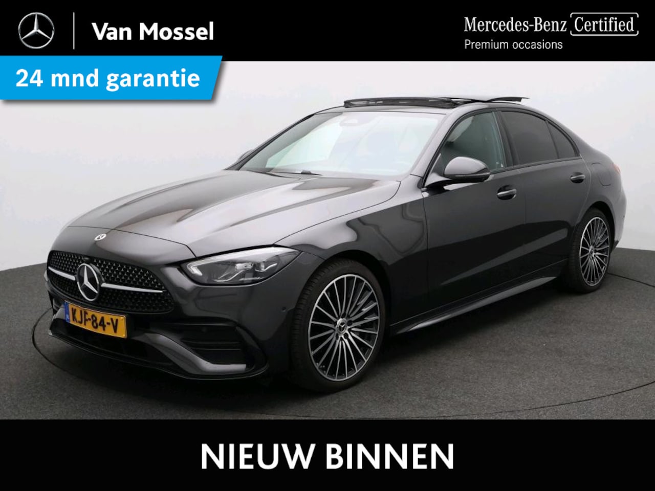 Mercedes-Benz C-klasse - 300 e Business Solution AMG / Panoramadak/ 19 inch/ Night/ Memory - AutoWereld.nl
