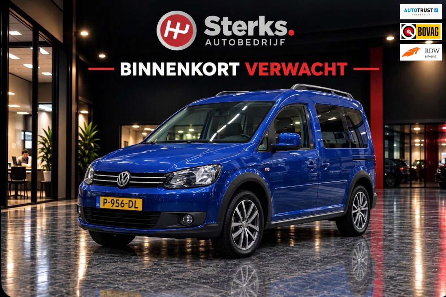 Volkswagen Caddy - 1.2 TSI Trendline 5 PERSOON UITVOERING GEEL KENTEKEN - AutoWereld.nl