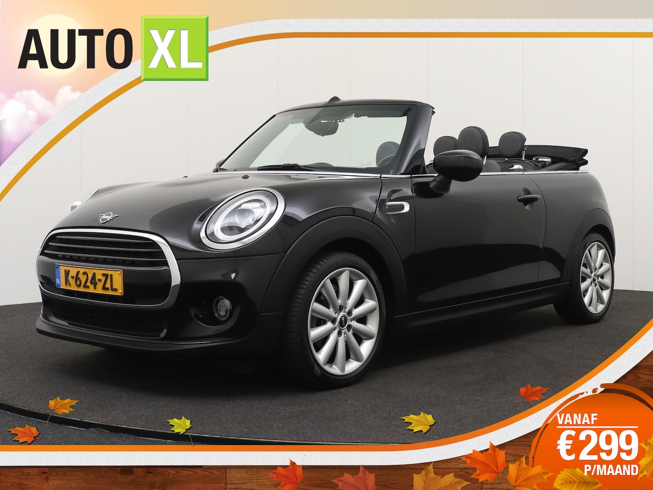 MINI Cabrio - Mini 1.5 136 PK Aut. Cooper Facelift Navi Climate LED Stoelverw. - AutoWereld.nl