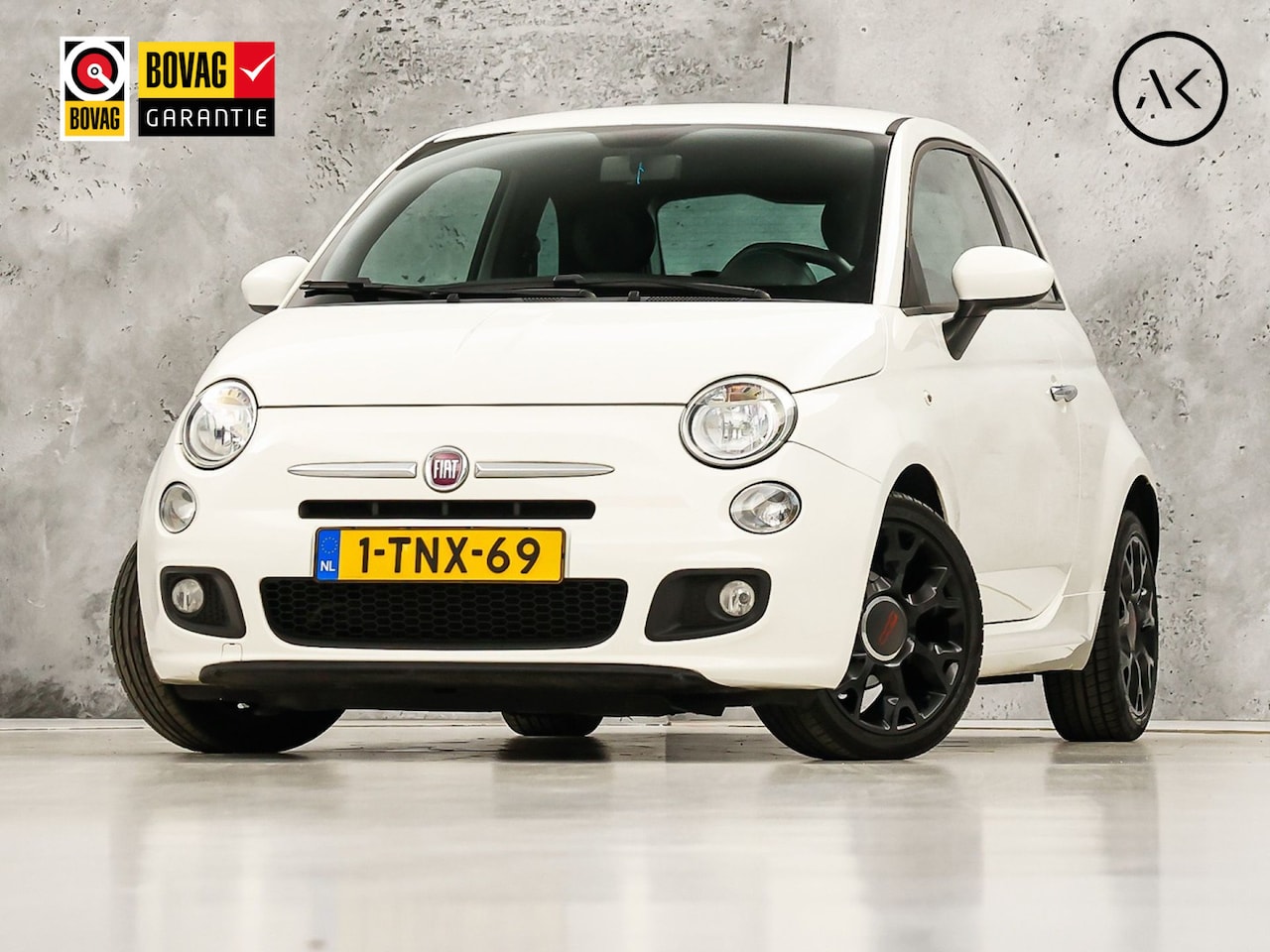 Fiat 500 - 0.9 TwinAir Turbo 500S (AIRCO, ZWART HEMEL, LEDER, SPORTSTOELEN, ELEK RAMEN, NIEUWSTAAT) - AutoWereld.nl