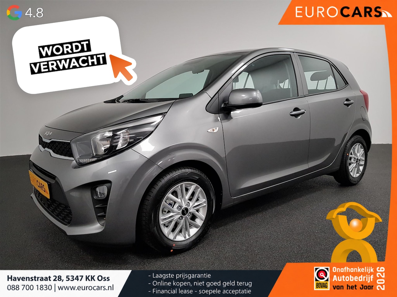 Kia Picanto - 1.0 DPi Automaat DynamicLine Navigatie Airco Camera DAB Lichtmetalen velgen Bluetooth - AutoWereld.nl