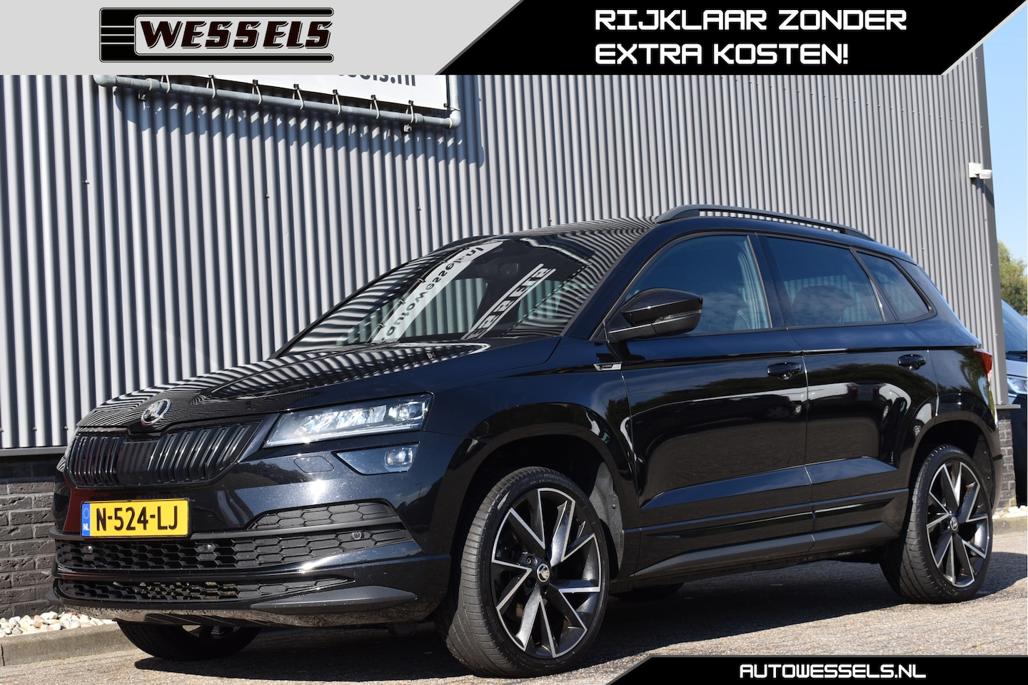 Skoda Karoq - 1.5 TSI ACT Sportline Business Stoel/stuurverwarming, Adaptive cruise, Camera, Trekhaak - AutoWereld.nl