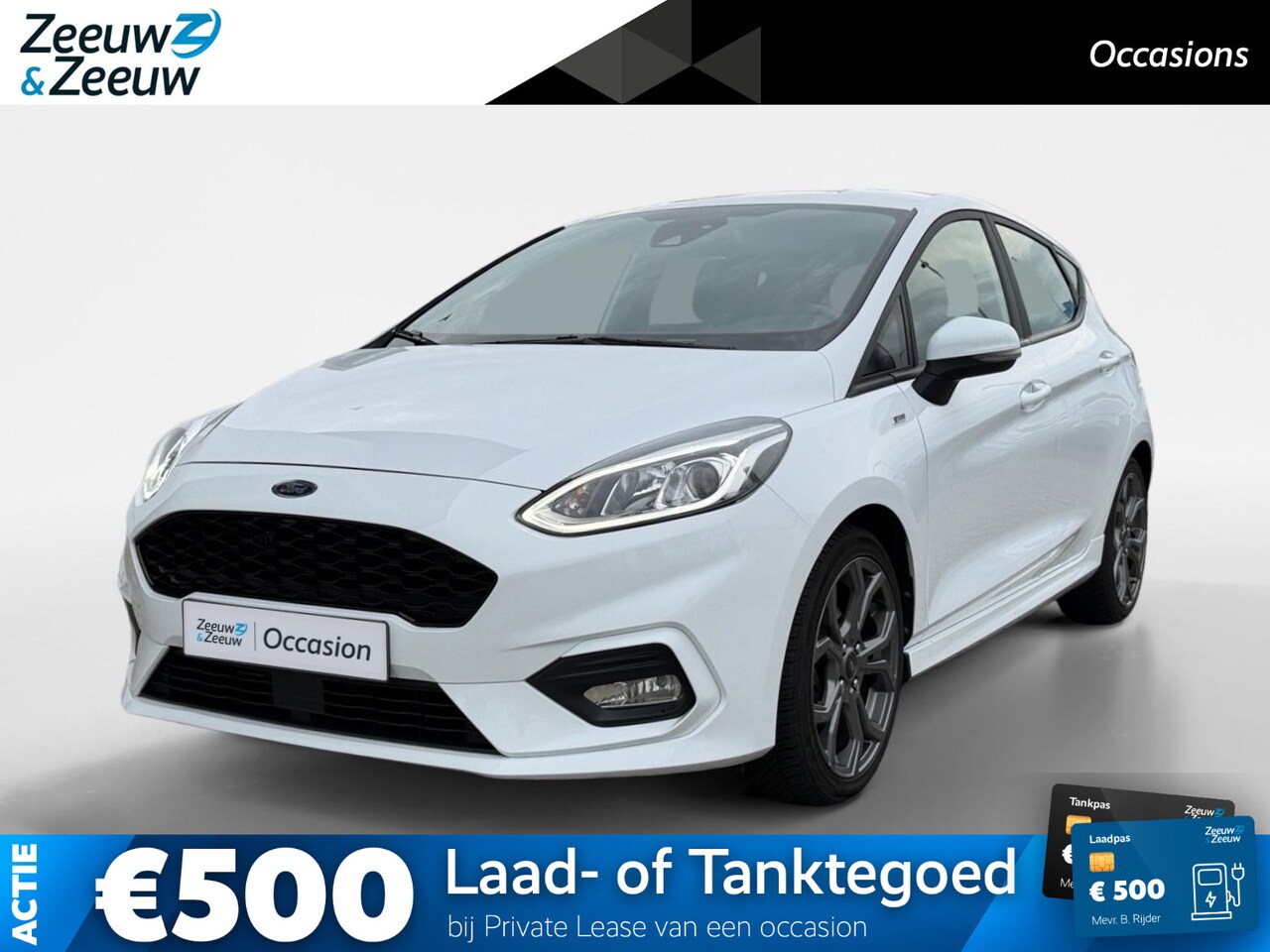 Ford Fiesta - 95PK EcoBoost ST-Line | Keyless | Lichtmetalen Velgen | Climate Control | Apple CarPlay/An - AutoWereld.nl