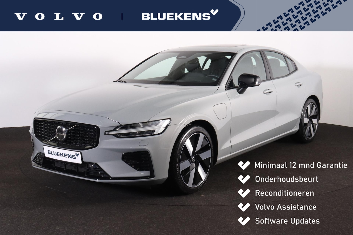Volvo S60 - Recharge T8 AWD Ultimate Dark - Panorama/schuifdak - IntelliSafe Assist & Surround - Bower - AutoWereld.nl