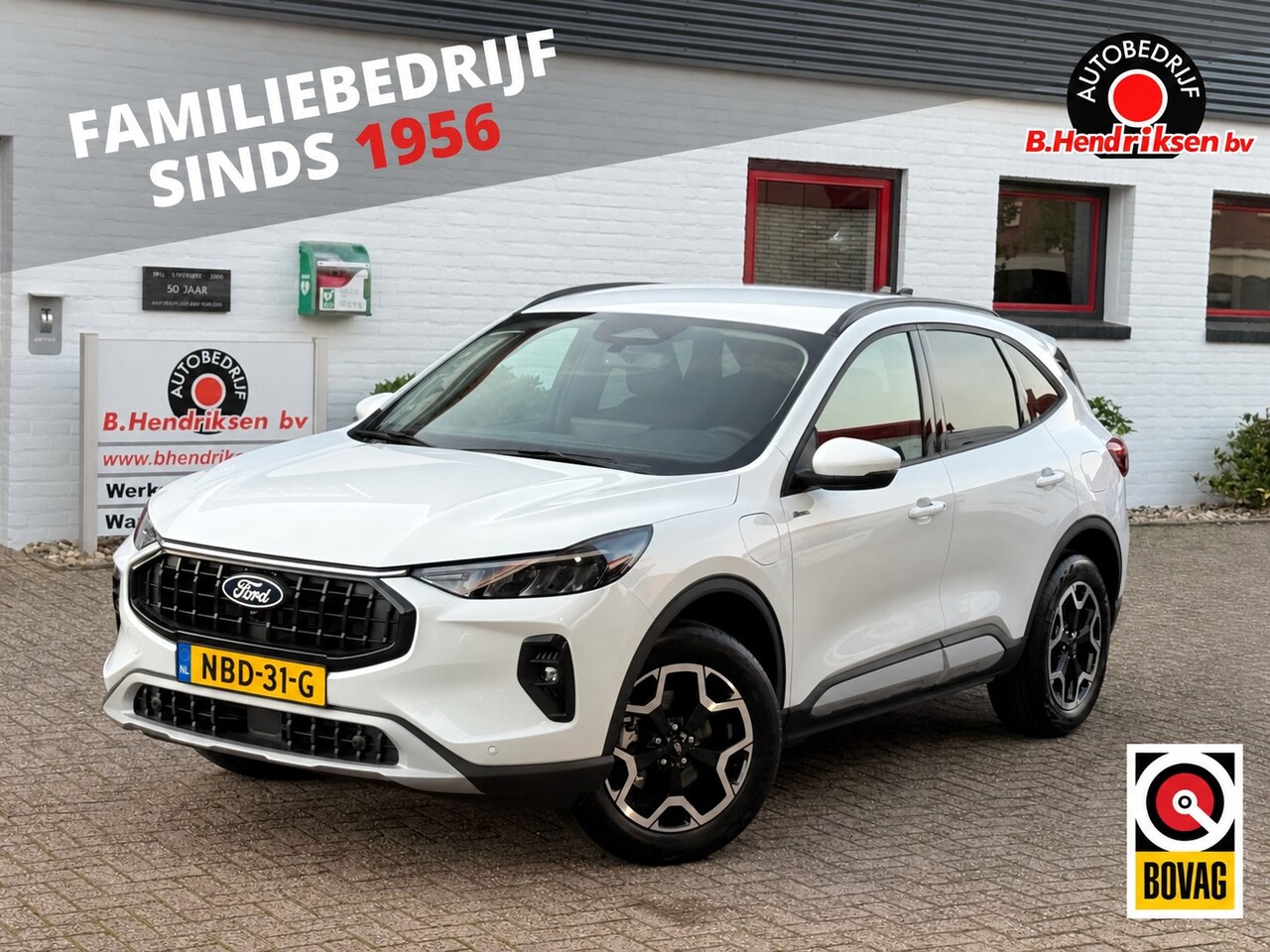 Ford Kuga - 2.5 PHEV 243pk e-CVT Active/ 5 Jaar fabrieksgarantie t.w.v. 1800 euro/ Stuur + stoel verwa - AutoWereld.nl