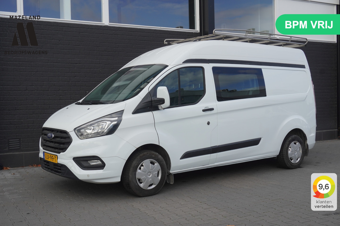 Ford Transit Custom - 2.0 TDCI Dubbel Cabine L2H2 EURO 6 - Airco - Cruise - PDC - €17.900,- Excl. - AutoWereld.nl