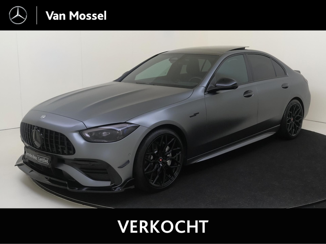 Mercedes-Benz C-klasse - 180 AMG Line /Panoramadak /Memory /HUD /19 Inch /360 Camera /Burmester - AutoWereld.nl