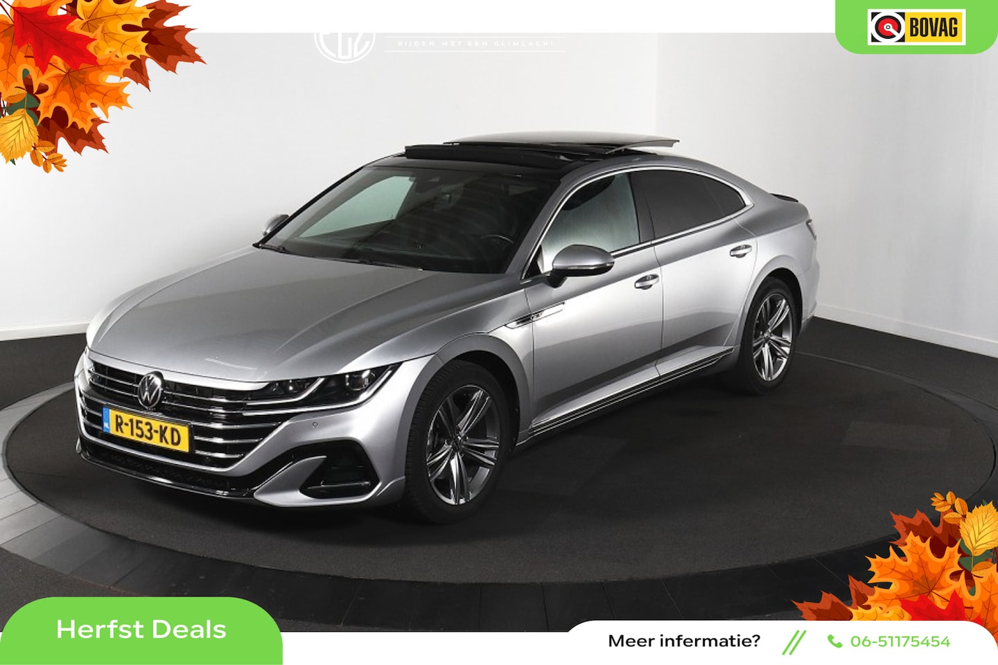 Volkswagen Arteon - 1.4 TSI eHybrid R-Line Business+ - Automaat - Winterpakket - Navi - Leder -Org.NL - AutoWereld.nl