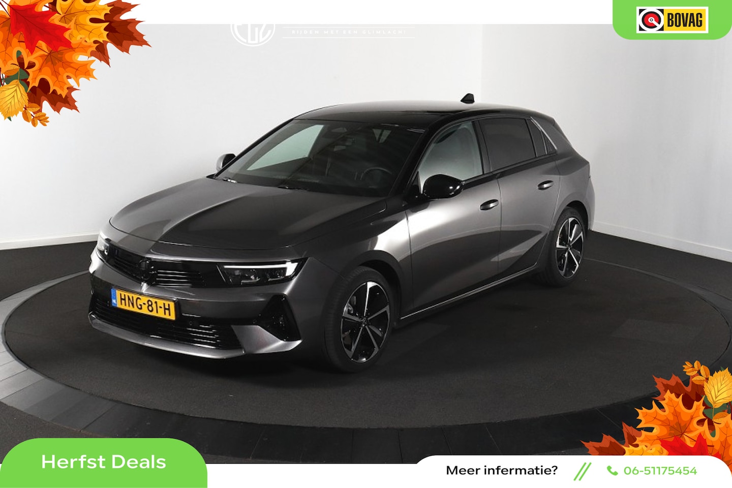 Opel Astra - 1.2 Turbo Hybrid GS - Automaat - Navi - Camera - Winterpakket - Org.NL - AutoWereld.nl