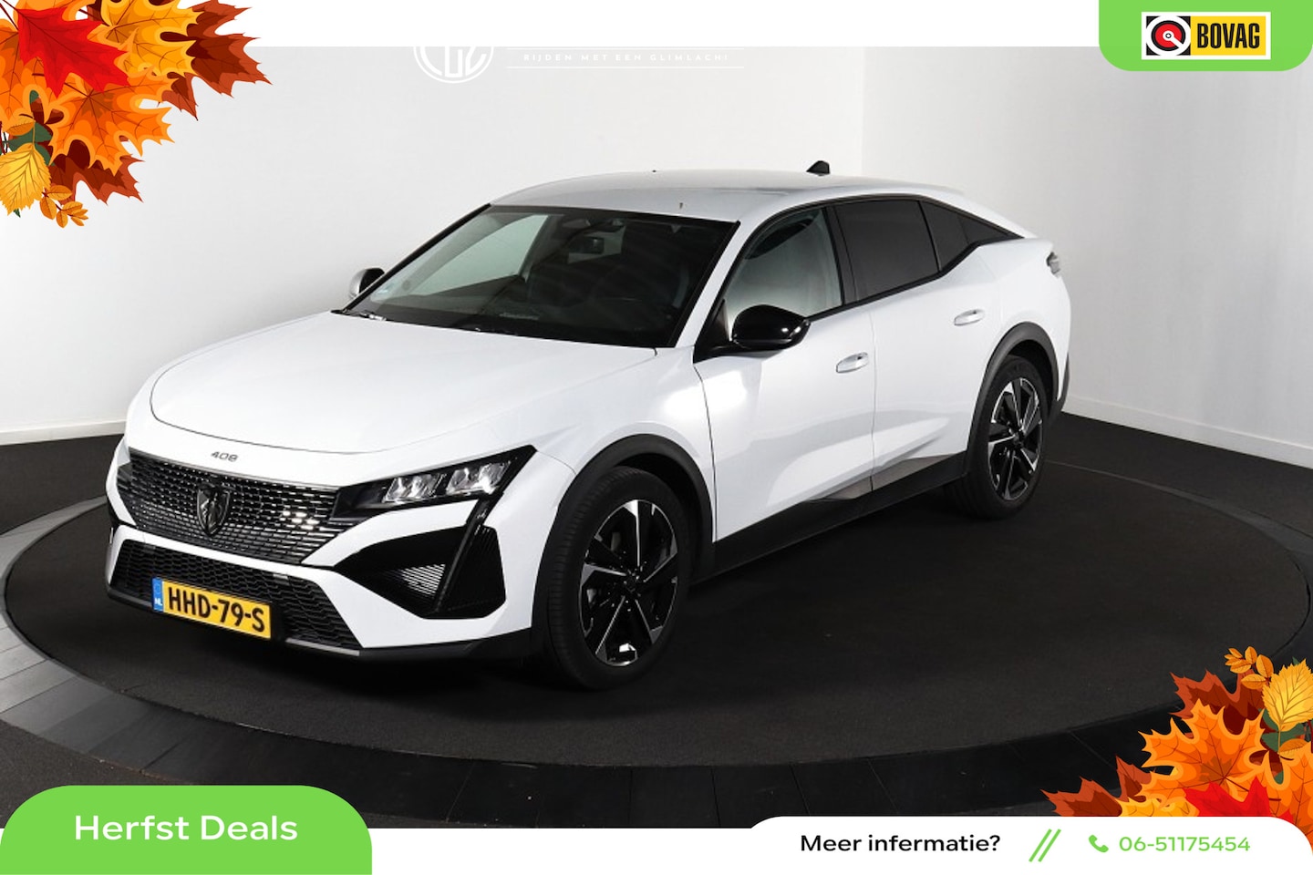 Peugeot 408 - 1.2 Hybrid 145 e-DCS6 Allure - Automaat - Navi - Camera - Climate - Org.nl - AutoWereld.nl