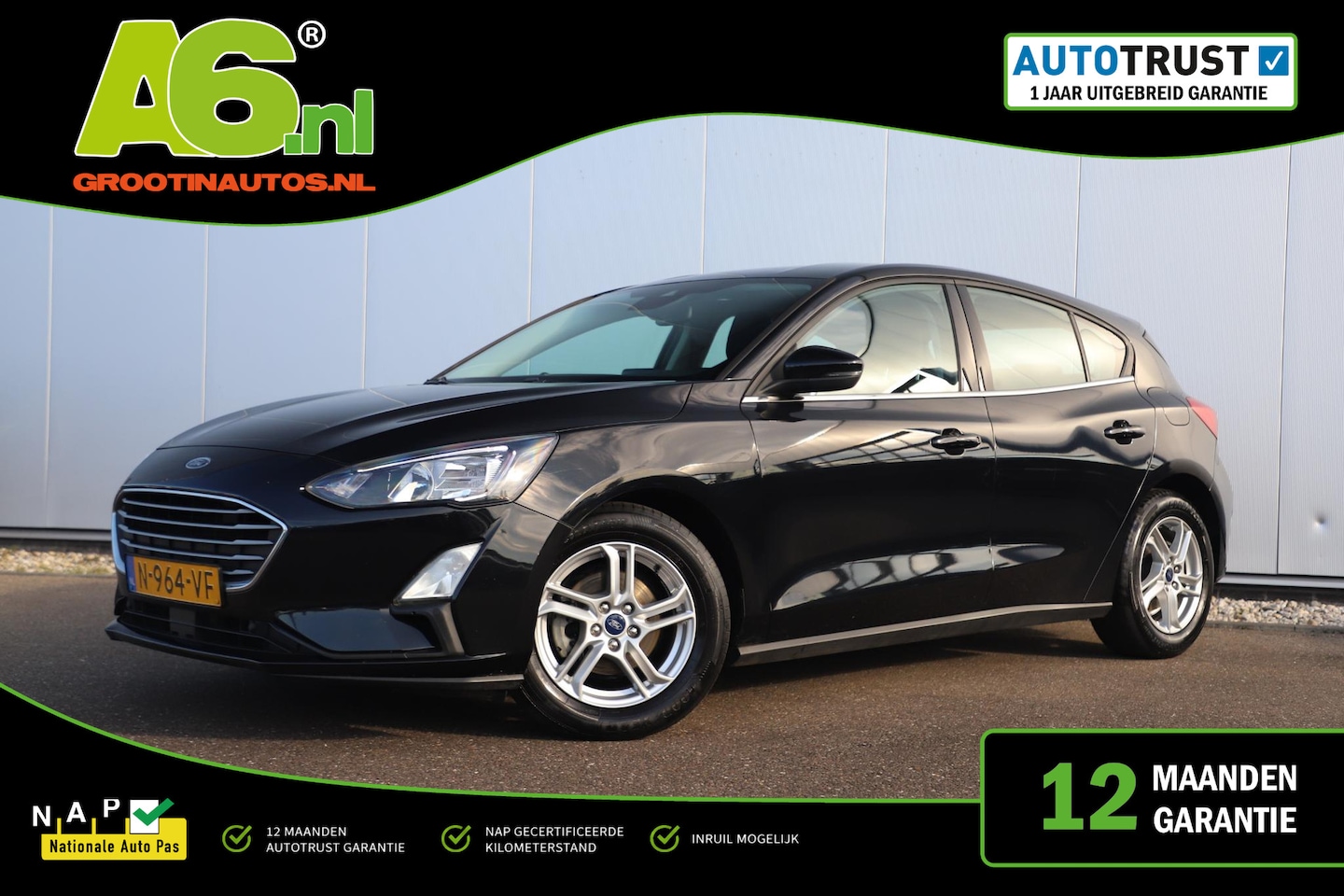 Ford Focus - 1.0 EcoBoost Hybrid Trend Edition Business 125PK Navigatie Achteruitrijcamera LMV Carplay - AutoWereld.nl