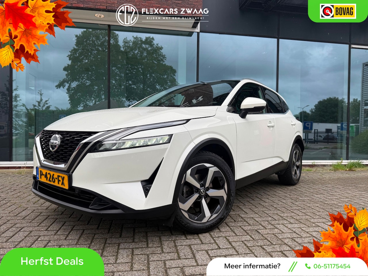 Nissan Qashqai - 1.3 MHEV Xtronic Premiere Edition - Automaat - Panodak - Navi - Trekhaak - Org.NL - AutoWereld.nl
