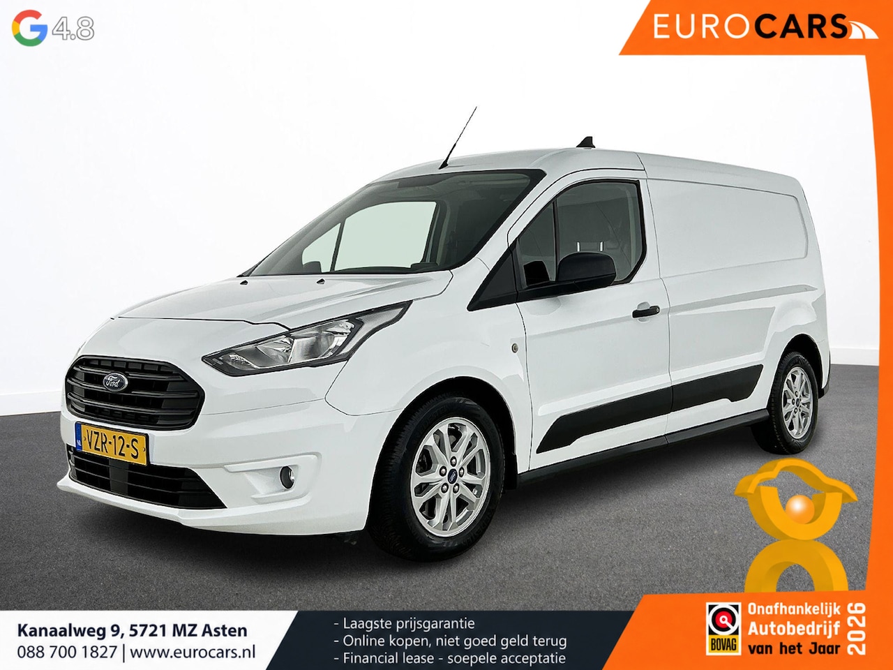 Ford Transit Connect - 1.5 EcoBlue Automaat L2 Trend Navigatie Airco Parkeersensoren Cruise Control 3Zits Camera - AutoWereld.nl