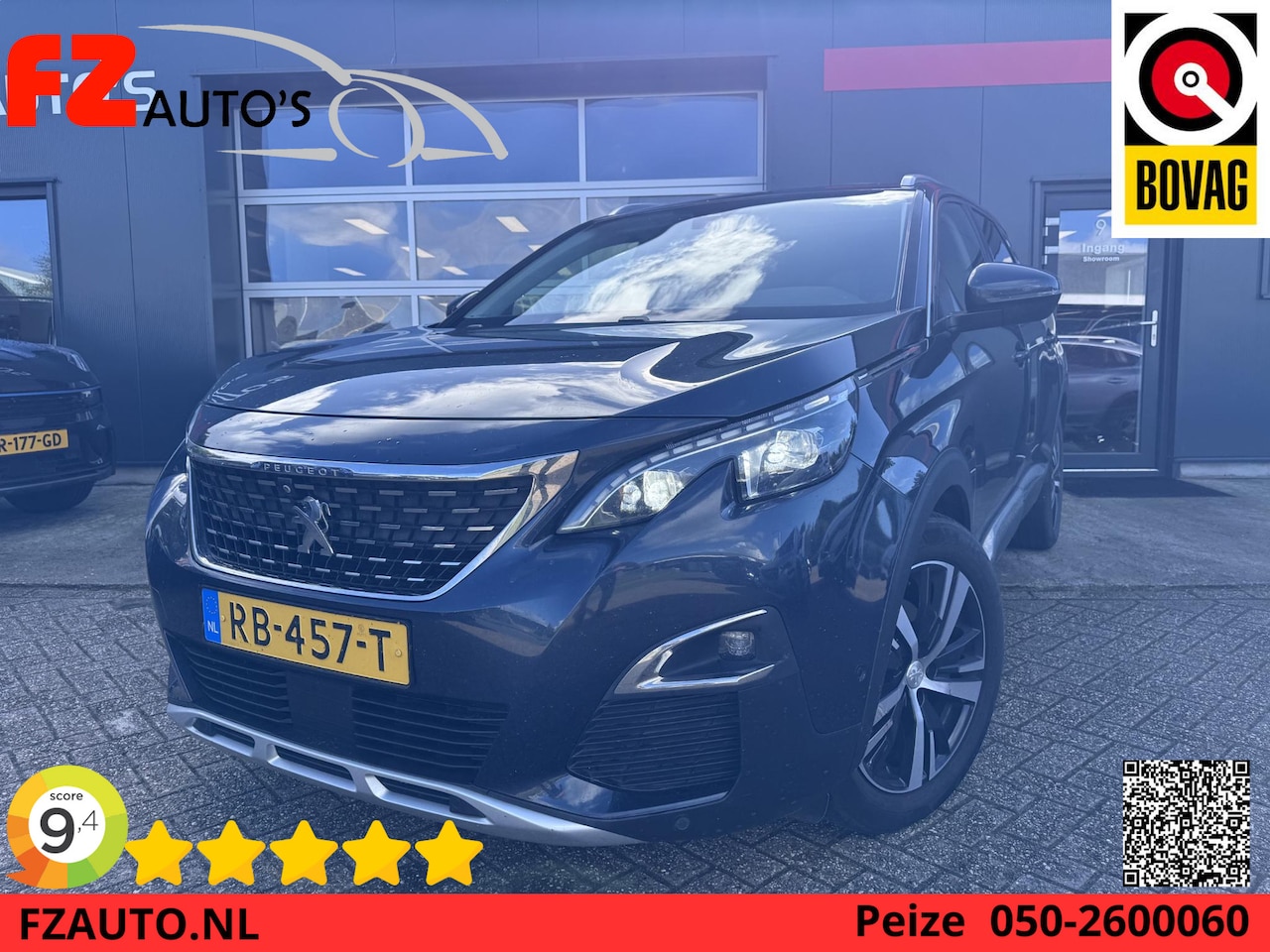Peugeot 5008 - 1.2 PureTech Allure Aut. 7p - Schuifdak - Dodehoek Detectie - Navigatie - Trekhaak - AutoWereld.nl