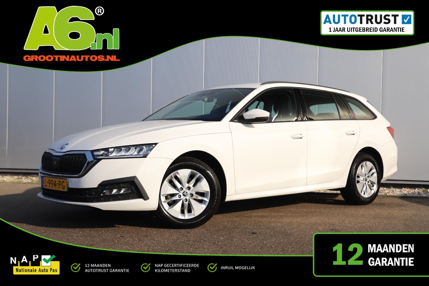 Skoda Octavia Combi - 1.0 e-TSI Business Edition 110PK Automaat Trekhaak Navigatie Climate Cruise Control LMV El - AutoWereld.nl
