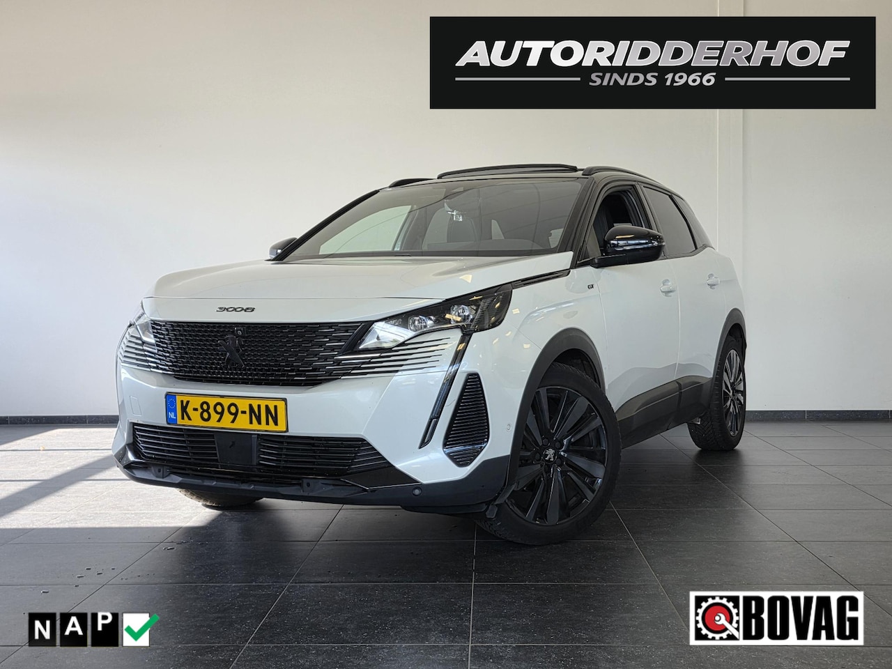 Peugeot 3008 - 1.2 PureTech Blue Lease GT | NL-Auto | Black Pack | Pano | Focal | Memory - AutoWereld.nl