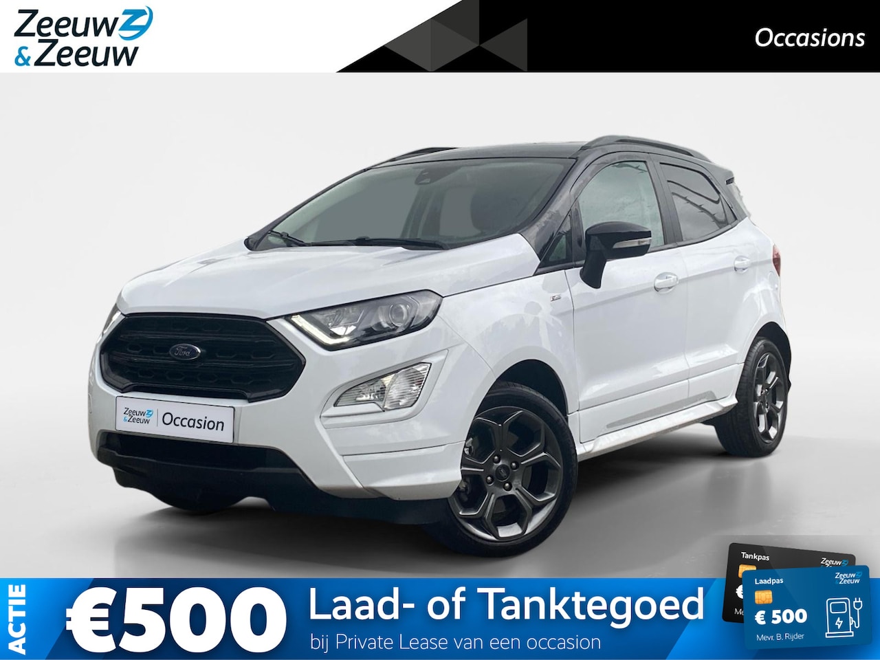 Ford EcoSport - 1.0 EcoBoost ST-Line | Winter Pack | Zwart Dak | Climate Control | Parkeersensoren | Cruis - AutoWereld.nl